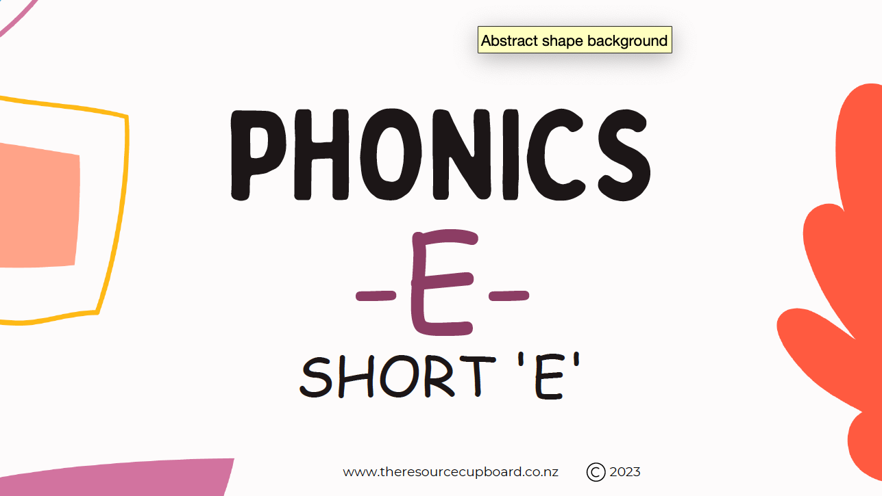 Phonics: Short 'e' Decodable Words